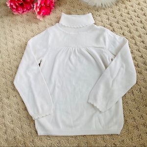 Gymboree Turtleneck Sweater Scallop Edge (XS 3-4)